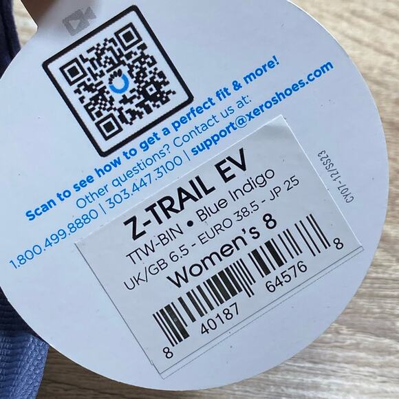 Xero Shoes Z-Trail EV Sandals Women's Size 8 Blue Indigo Barefoot Trail Hiking - Picture 8 of 8